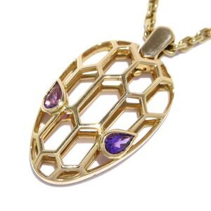 Bvlgari Necklace Serpenti 18K Pink Gold X Amethyst